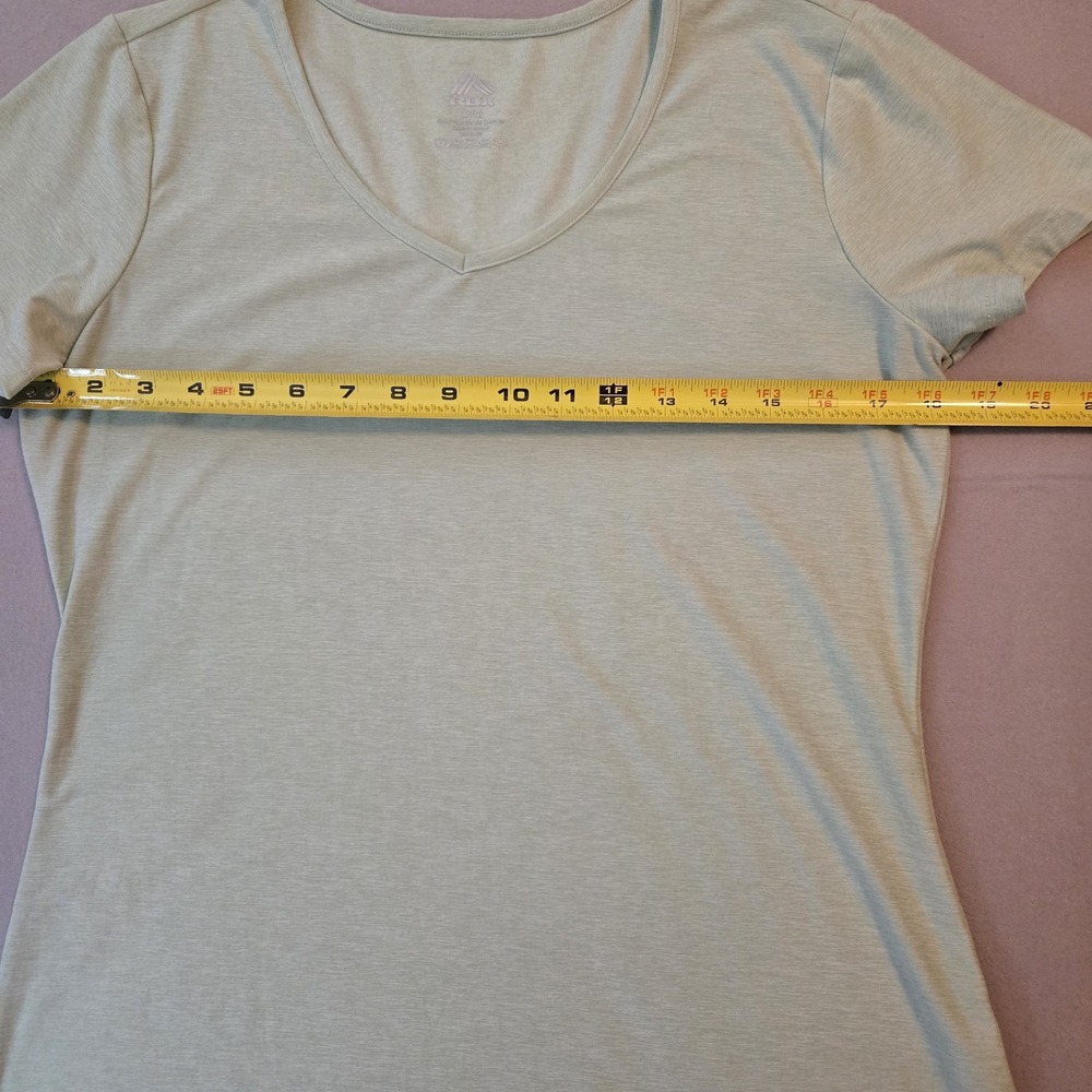 RBX‎ Women's XL V Neck T shirts Poly/Spandex Light Green Short Sleeve - Picture 9 of 11